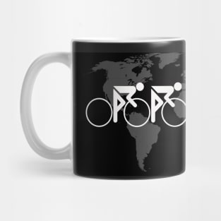 The Bicycle Race No 3 White Repost Mug